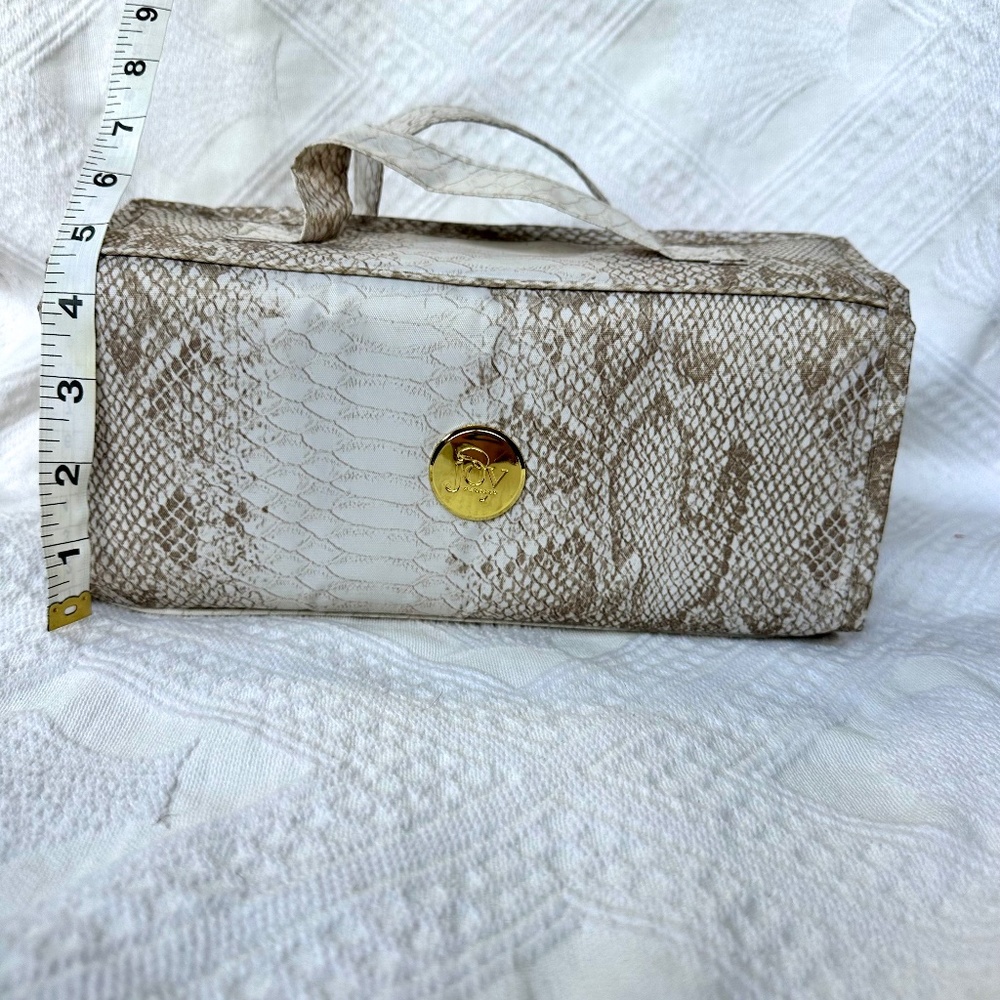 Joy Mangano XL python beauty organizer